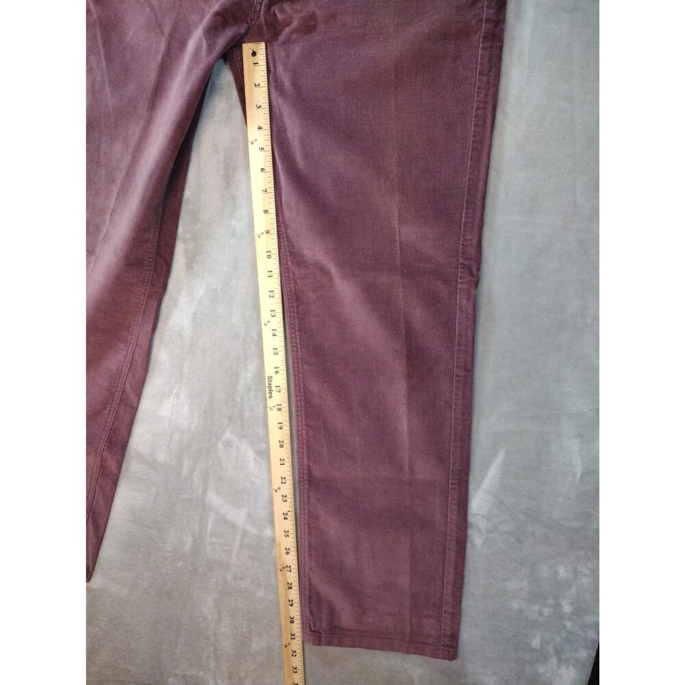 Vtg Levis 505 Corduroy Jeans Womens 16M (35×31) Mauve Pink Low Rise Straight Leg - Picture 7 of 13